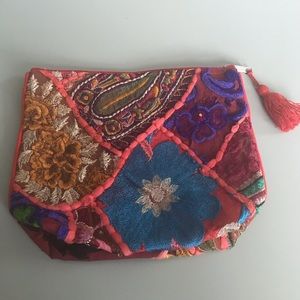 New embroidered pouch